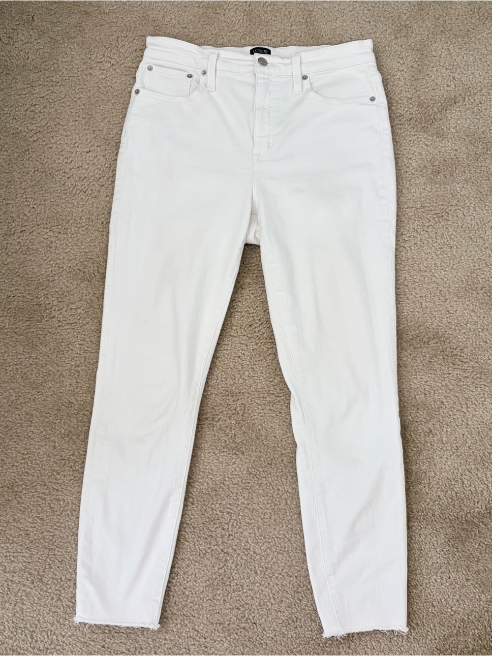 J. Crew Skinny High-Rise White Women’s Jeans
